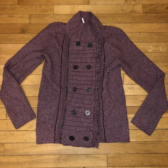 Free People Sweaters - Women’s Free People knit sweater button fringe